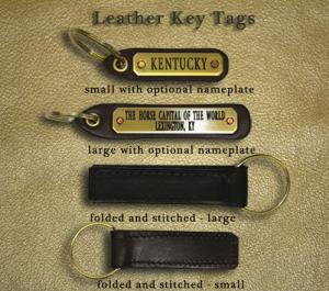 Plain Leather Key Tag - 14 business days processing 